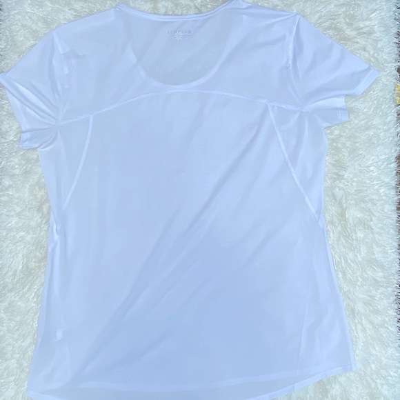 Athleta Kettlebella Train white Tee size Large - Picture 3 of 5